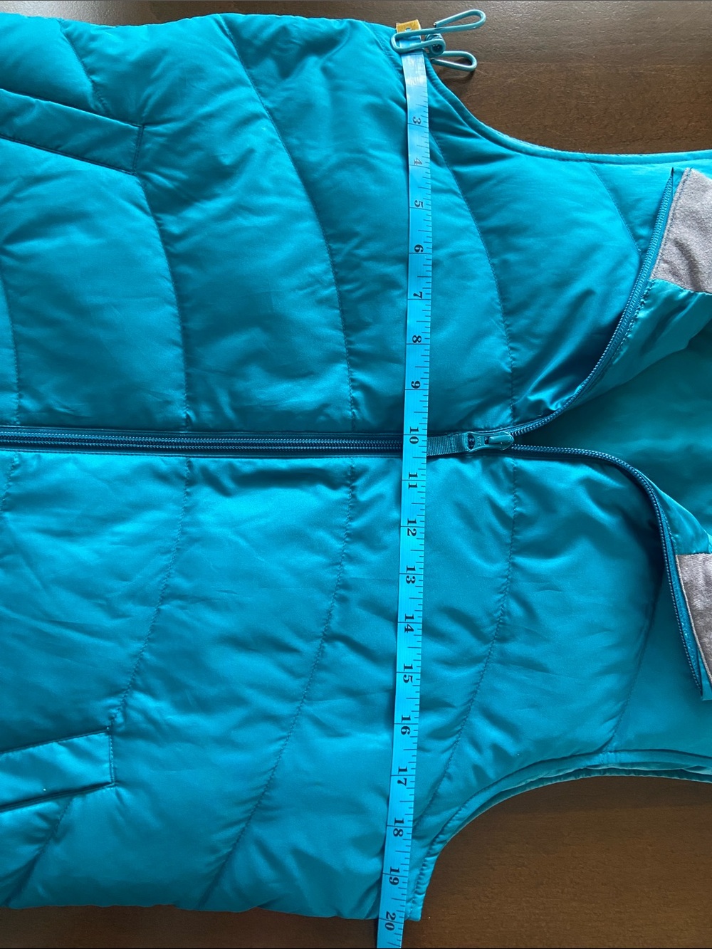 Women’s Turquoise lightweight puffer vest, Lands End, size S - Picture 9 of 16